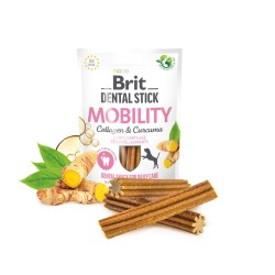 Brit Dental Stick Mobility Gryzak Dentystyczny dla Psa Kolagen i Kurkuma 7 szt. 251 g