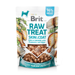 Brit Raw Treat Skin & Coat Liofilizowany Przysmak dla Psa Ryba i Kurczak 40 g