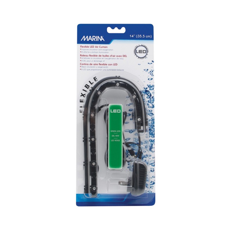 Marina LED, elastyczna kurtyna napowietrzająca, zielona, 35.5 cm