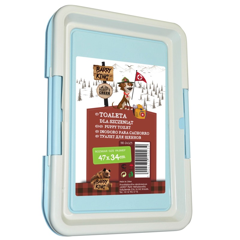 Toaleta dla szczeniąt, 47x34 cm, niebieska