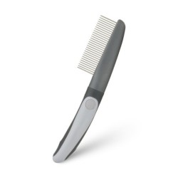 Grzebień dla zwierząt, z rączką, szary, 29 zębów, 5 x 22 cm