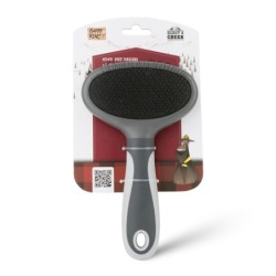 Szczotka dla zwierząt, dwustronna, szary, 11,5 x 19 cm