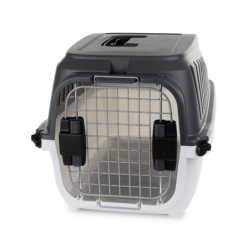 Transporter dla psa 55x35x32,5 szaro/czarny