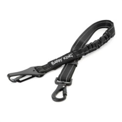 Pas do samochodu dla psa/ kota, czarny,  z amortyzatorem i uchwytem isofix