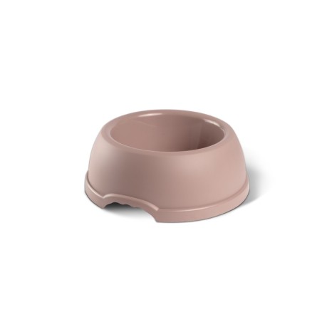 Miska plastikowa dla psów L, 1,3L,  beżowa, śr. 24,5cm,