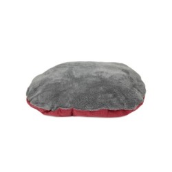 Legowisko dla psa, czerwone, szare, 57*52*18cm