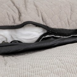 Legowisko dla psa, jasnoszare, 58.5*58.5*15cm, z zamkiem