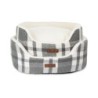 Legowisko dla psa, wzór: szara krata, 60*48*20cm