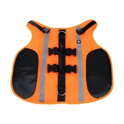 Kamizelka ratunkowa dla psa, L , 42-56 cm, 42-49 cm, 38 cm, pomarańczowa, materiał Oxford