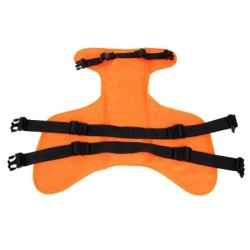 Kamizelka ratunkowa dla psa, XXL, 76-117 cm, 55-83 cm, 51 cm, pomarańczowa, materiał Oxford