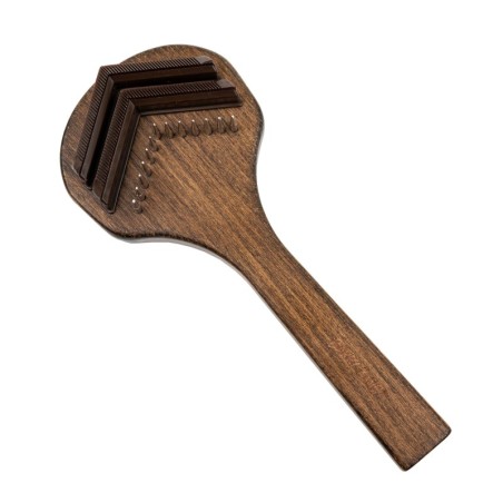 Ekskluzywne zgrzebło, dla zwierząt, drewno bukowe, stal, materiał ABS, wym.8,6 x19,9cm