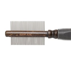 Ekskluzywny grzebień dwustronny,dla zwierząt, tworzywo TPR, metalowe piny, 29/78 pinów, wym.5,4x21,1cm