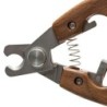 Ekskluzywny obcinacz do pazurów, dla zwierząt, drewno orzechowe, stal, szer. 4,4cmx13,9cm