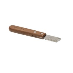 Ekskluzywny trymer tradycyjny dla zwierząt, drewno orzechowe, stal, wym. 2,3x15,6cm