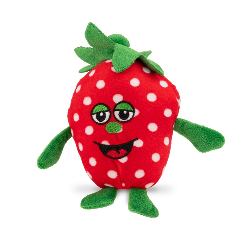 Zabawka, dla psa, truskawka, pluszowa, 14 cm