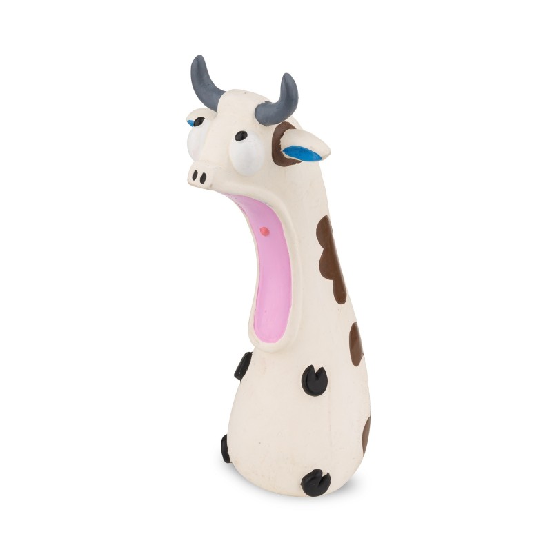 Zabawka, dla psa, krowa, lateksowa, 18 cm
