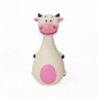 Zabawka dla psa, krowa, biała, guma lateksowa, 13 cm