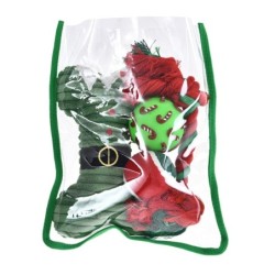 Zestaw zabawek dla psa: piłka winylowa 6,7cm, piłka tenisowa 6,3cm,  kość pluszowa 21cm, sznur 32cm, zielony, 4szt/op.