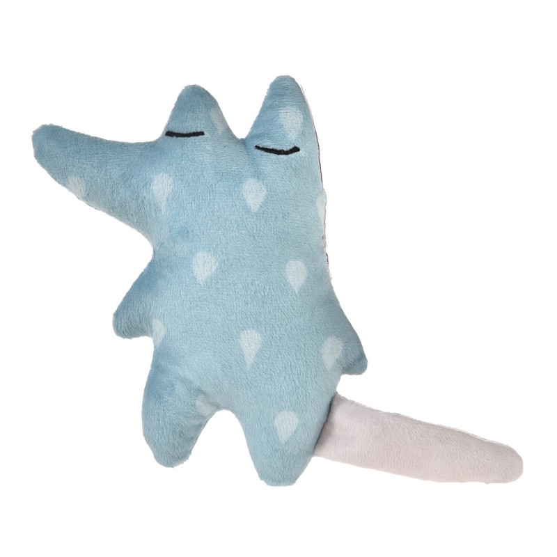 Lis, zabawka pluszowa dla psa, z dźwiękiem, 20x14cm, błękitny