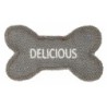 Barry King kość z mocnego materiału szara  10,5 x 6 cm