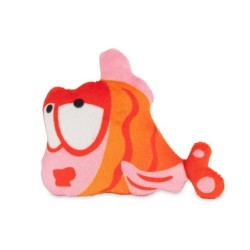Zabawka, dla kota, pomarańczowa ryba, pluszowa, 9 cm