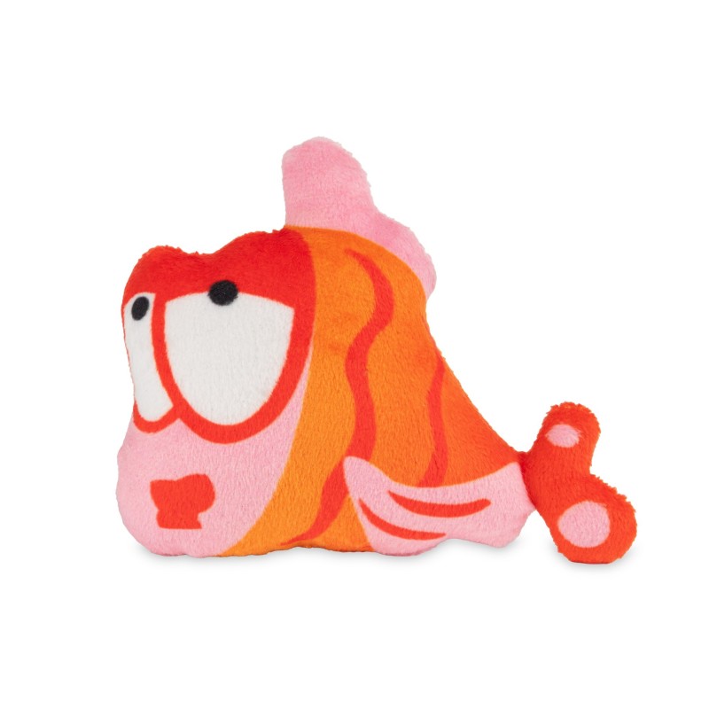 Zabawka, dla kota, pomarańczowa ryba, pluszowa, 9 cm