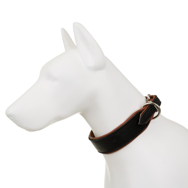 Obroża Skóra Łoś "Strong" 40mm/55cm koniak