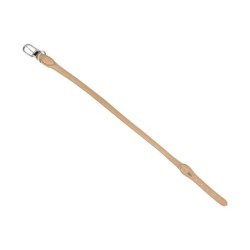 Obroża skórzana, XL-XXL 54-60m x 20 mm, jasny beż