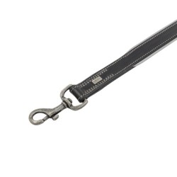 Smycz skórzana, 25 mm x100 cm, czarna