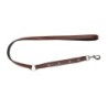 Smycz skórzana, 20 mm- 100 cm, czerwona-czarna