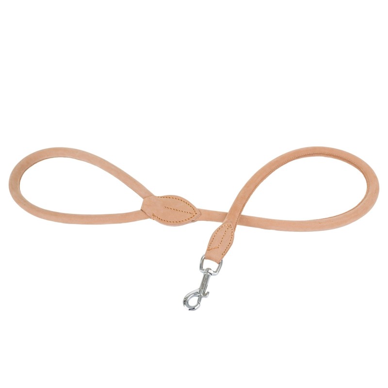 Smycz skórzana, 13 mm / 100 cm, jasny beż
