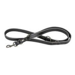 Smycz skórzana, 25 mm / 200 cm, czarna