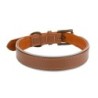 Obroża skórzana, L: 53-63 cm/30 mm, ciemny beż