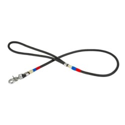 Obroża skórzana, S: 31-38 cm/16 mm, szary