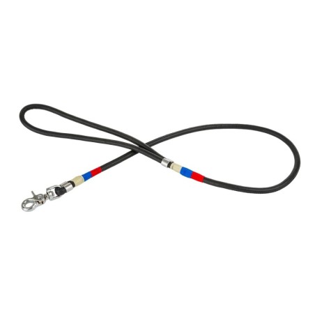 Obroża skórzana, S: 31-38 cm/16 mm, szary