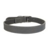 Obroża skórzana, L: 48-58 cm/25 mm, szary