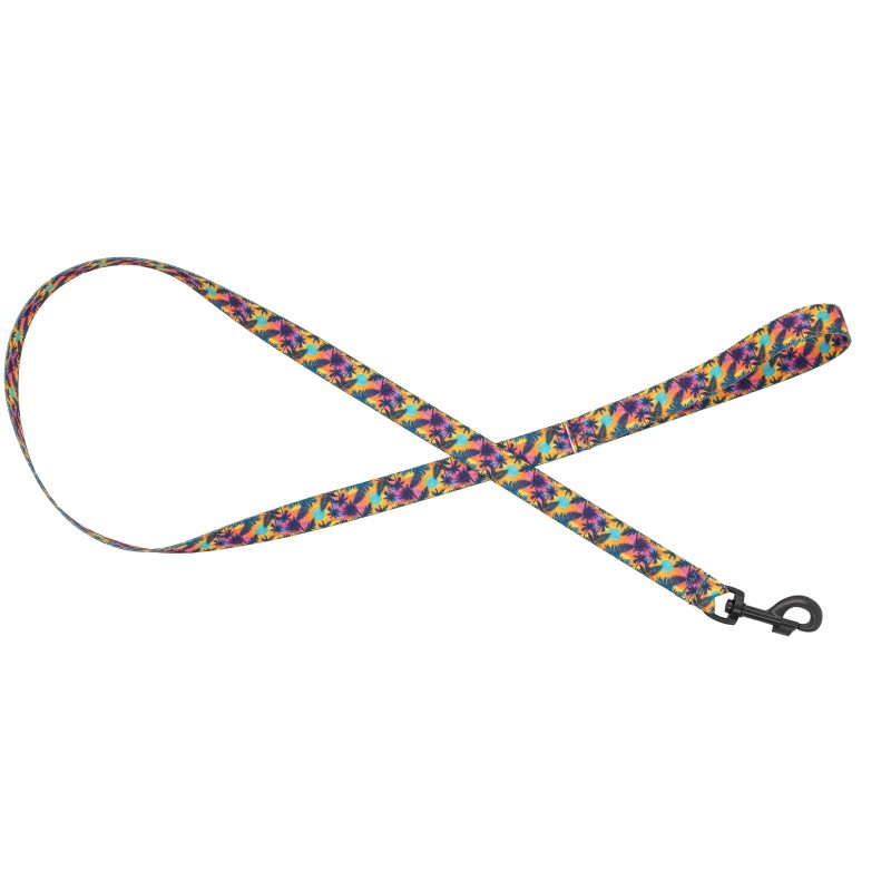 Smycz dla psa taśma Hawaje, 16mm/120cm