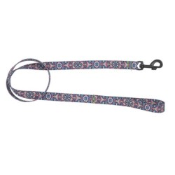 Smycz dla psa taśma Etno Mandala, 16mm/120cm