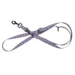 Smycz regulowana taśma dla psa Etno Mandala, 25mm/220cm