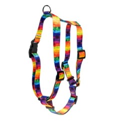 Szelki taśma dla psa Tęcza, 16mm/30-60cm