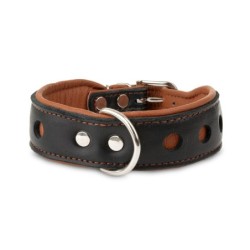 Obroża Skóra Łoś "Strong" Koła 50mm/65cm koniak