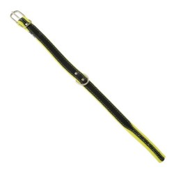 Obroża Skóra Łoś 20mm/35cm limonka