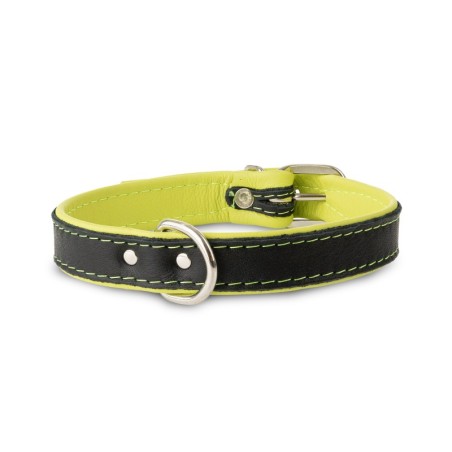 Obroża Skóra Łoś 20mm/45cm limonka