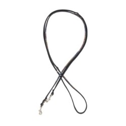 Smycz regulowana dla psa skórzana Kwiaty, XS-S, 12mm/200cm