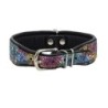 Obroża dla psa skórzana Kwiaty, L-XL, 25mm/55cm