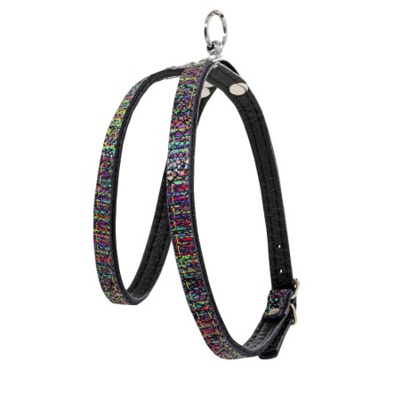 Szelki dla psa skórzane Laser, M-L, 12mm/45cm