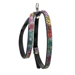 Szelki dla psa skórzane Kwiaty, L-XL, 16mm/55cm