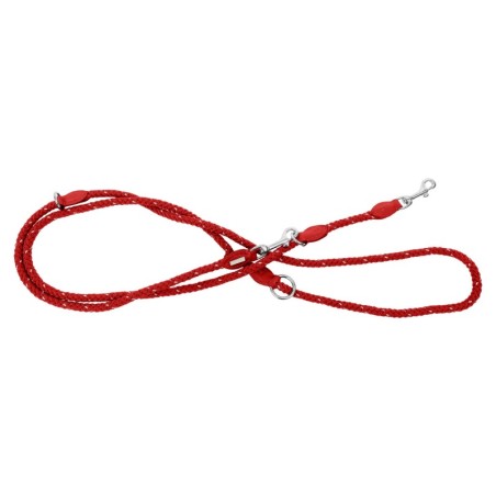 Smycz regulowana dla psa, Rope, Czerwona,  Sznur Odblaskowy, 200cm/10mm