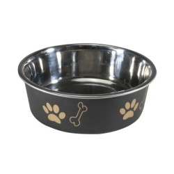 Miska antypoślizgowa z nadrukiem, czarna, L (0,7 l)