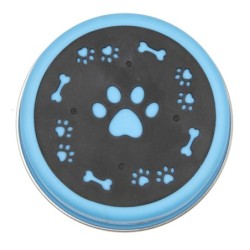 Miska antypoślizgowa z nadrukiem, niebieska, M (0,45 l)